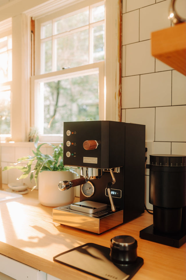 Profitec GO Espresso Machine, with Fellow Opus Grinder, from Clive Coffee, spring lifestyle