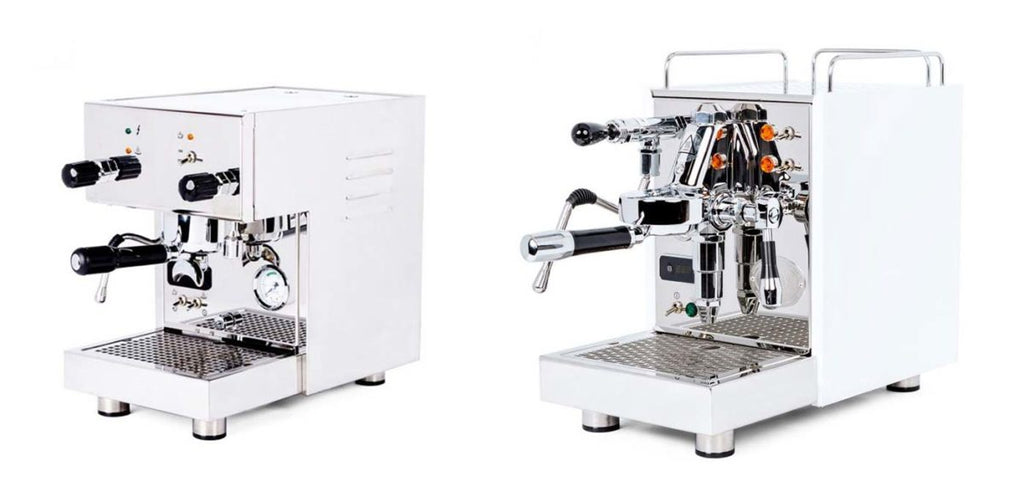 Profitec Pro 300 and ECM Classika PID Espresso Machines three-quarter views