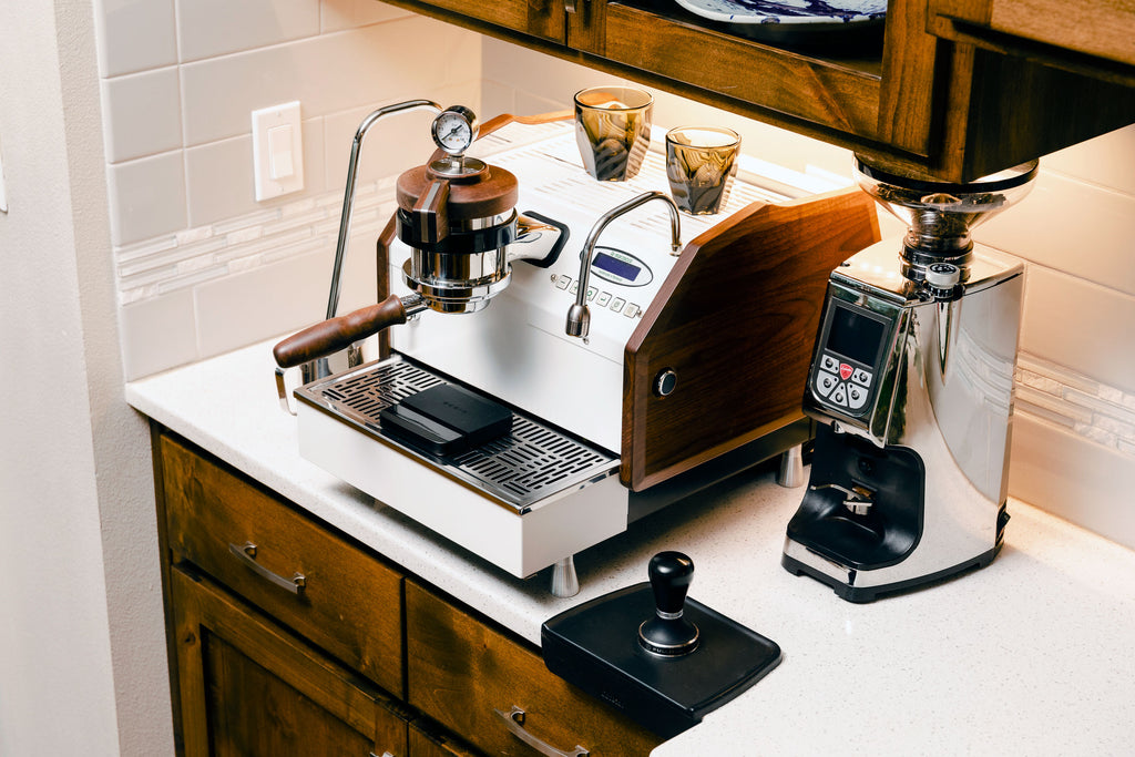 GS3 espresso machine with the Eureka Atom 75 espresso grinder