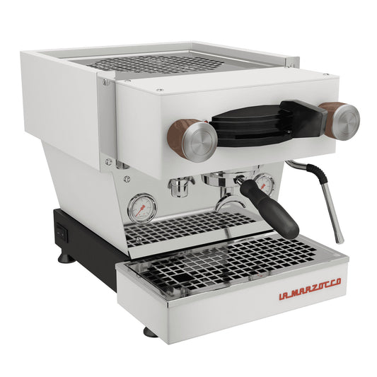 La Marzocco Linea Mini, Wood Steam Knob Set in Walnut, from Clive Coffee, knockout (Walnut)