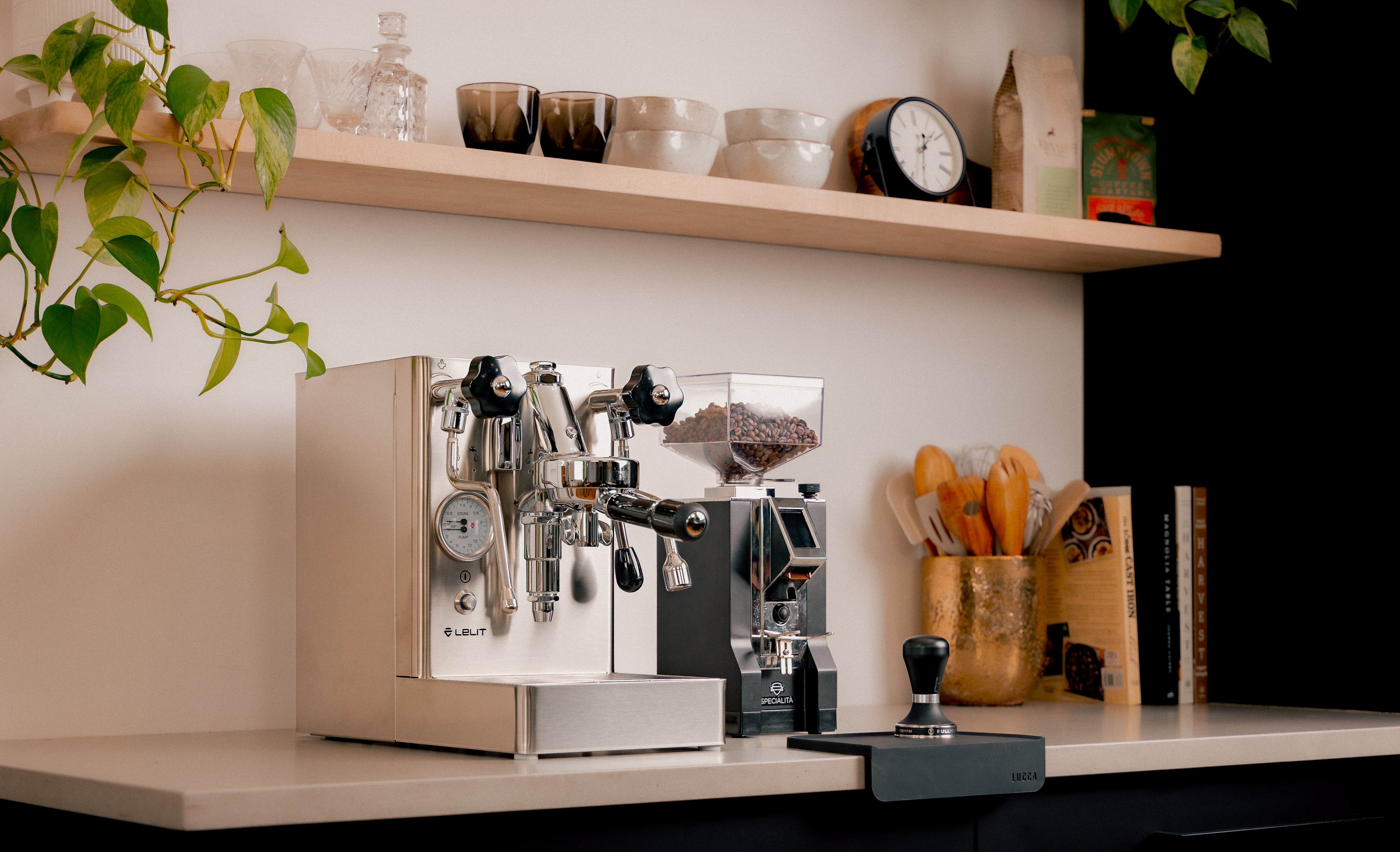 Lelit Mara X espresso machine and Eureka Specialita espresso grinder