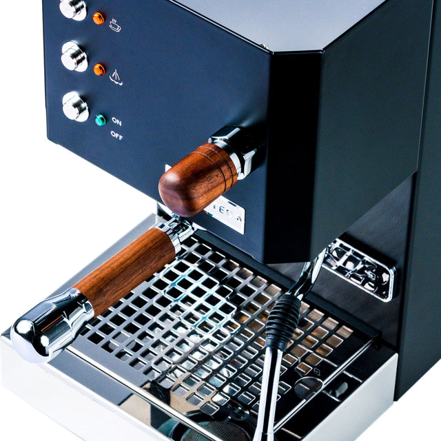 Profitec GO Espresso Machine from Clive Coffee (Black w/ Walnut) - knockout