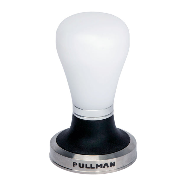 Pullman Espresso Accessories Big Step Tamper in white from Clive Coffee - knockout